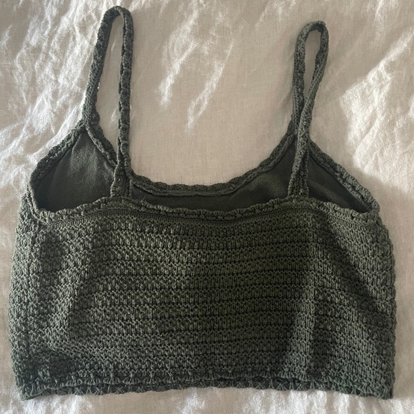 100% Cotton Aerie Cropped Tank - Picture 3 of 4